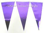 TS37035PUR  6x12" PUR. TRIANGLE FLAG BANNER (4M)
